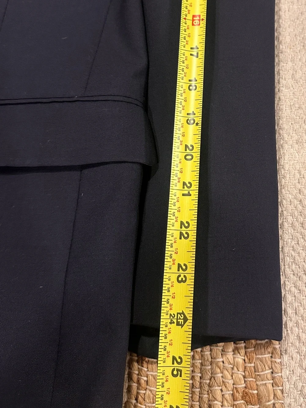 Men's Nino Cerruti Navy Single-Breasted Suit Blazer-Size 42R